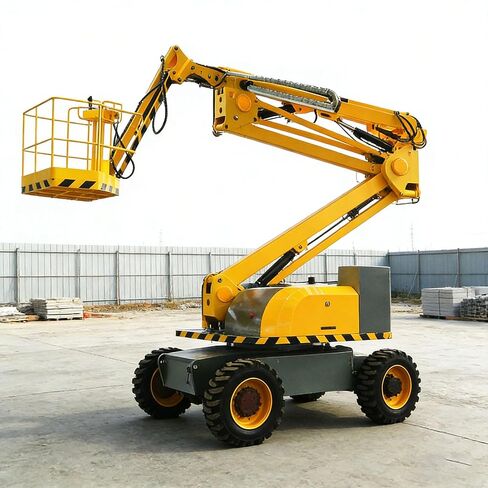 Telescopic Mini Crane with Hydraulic Boom – Indoor/Outdoor Mobile Telescopic Boom Lift for Maintenance, Glass Handling & Decoration Work in Kuwait
