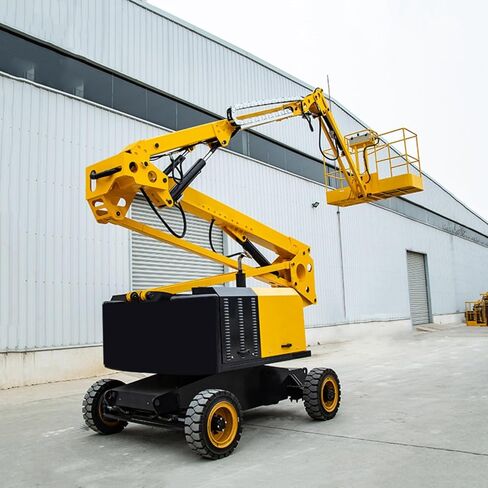 Hydraulic Mobile Lifting Platform Articulated Boom Lift Self Propelled Aerial Equipment Indoor Outdoor Maintenance Operation in Kuwait