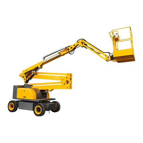 Articulated Boom Lift Hydraulic Mobile Platform Jib Support Crane Style Flexible Arm Elevating Equipment Construction Operation in Kuwait