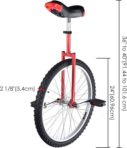 WinSpin 16 "/18" / 20 "/ 24" عجلة الدراجة الهوائية الأحادية العجلة مانعة للتسرب بوتيل عجلة ركوب الدراجات في الهواء الطلق الرياضة اللياقة البدنية ممارسة الصحة الأحمر in Kuwait