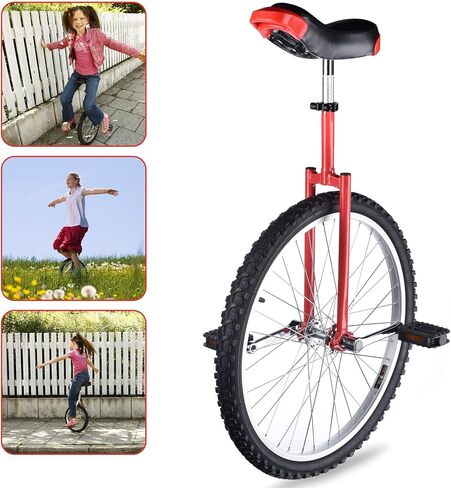 WinSpin 16 "/18" / 20 "/ 24" عجلة الدراجة الهوائية الأحادية العجلة مانعة للتسرب بوتيل عجلة ركوب الدراجات في الهواء الطلق الرياضة اللياقة البدنية ممارسة الصحة الأحمر in Kuwait