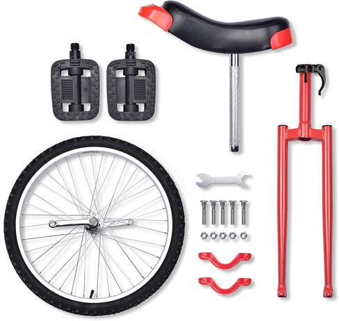 WinSpin 16 "/18" / 20 "/ 24" عجلة الدراجة الهوائية الأحادية العجلة مانعة للتسرب بوتيل عجلة ركوب الدراجات في الهواء الطلق الرياضة اللياقة البدنية ممارسة الصحة الأحمر in Kuwait