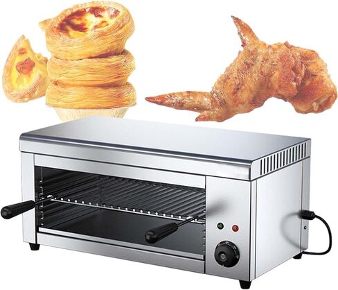 Electric Cheese Melter Cheesemelter Grill - 2000W Precise - Wall-Mountable, 122–572°F - Commercial Stainless Steel Salamander Broiler - for Melt Cheese, Toast Sandwiches, Grill Steaks in Kuwait