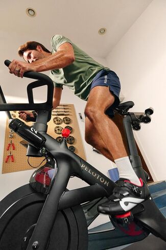 Peloton Exercise Bike+, Certified Refurbished Cross Training Bikes for Home Workouts, HD Swivel Screen, Space-Friendly Exercise Equipment for Cardio Fitness, Yoga & Strength in Kuwait