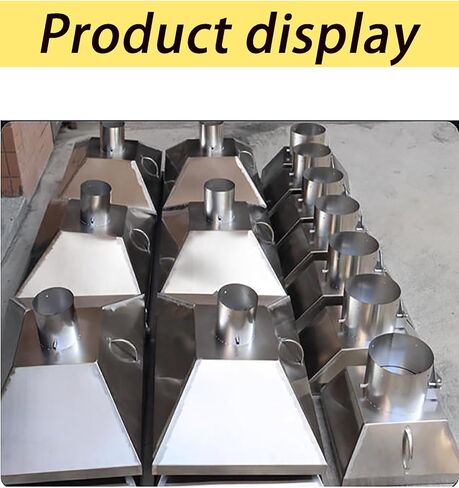 Custom Round Stainless Steel Welding Fume Hood - Laser Smoke Exhaust with Adjustable Suction for Industrial Dust Collection(Diameter 600mm/23.6") in Kuwait