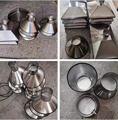 Custom Round Stainless Steel Welding Fume Hood - Laser Smoke Exhaust with Adjustable Suction for Industrial Dust Collection(Diameter 400mm/15.8") in Kuwait