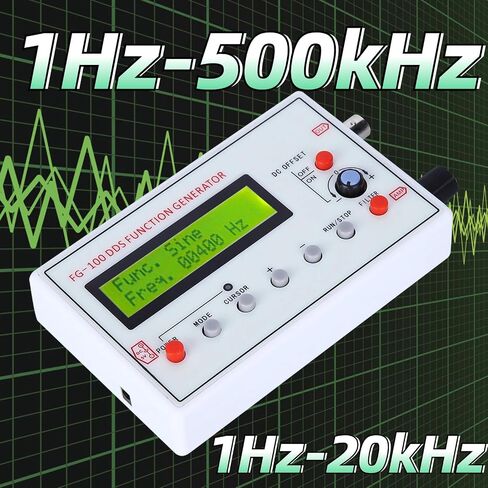 مولد وظيفة DDS، تردد جيبي 1 هرتز إلى 500 كيلو هرتز، مولد تردد محمول، مقياس مصدر العداد، مع فلتر، لمعايرة راسم الذبذبات in Kuwait