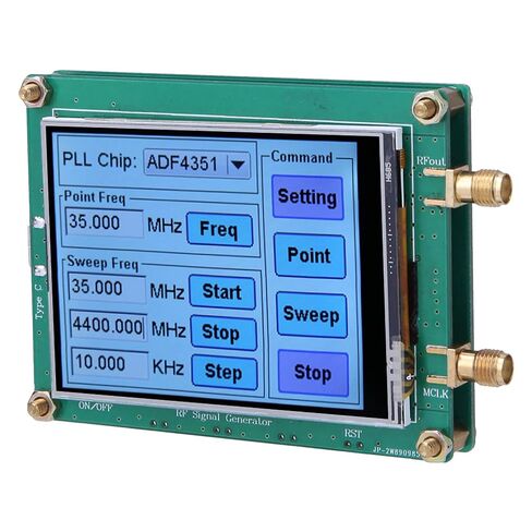 Walfront RF Sweep Generator RF Signal Generator with Full Touch Screen and PC Control SMA Female Output ADF4351 in Kuwait