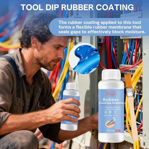 150ml Tool Dip Rubber Coating, Rubber Dip for Tools, Flexible Peelable Protective Coating, Waterproof, Slip Resistance, Breathable for Pliers and Tools DIY Craft, Blue in Kuwait