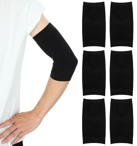 6Pcs Forearm Tattoo Cover Sleeve, Black Arms Tattoo Cover up for Men Women | Forearm Tattoo Cover Sleeve, Black Nylon Tattoo Cover up Sleeve to Cover Arms for Men & Women (7.9 x 3.9 Inches) in Kuwait