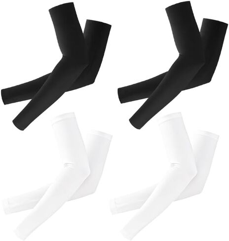 Arm Sleeves UV Sun Protection Cooling Sports Compression Sleeves for Men & Women 4 Pairs in Kuwait