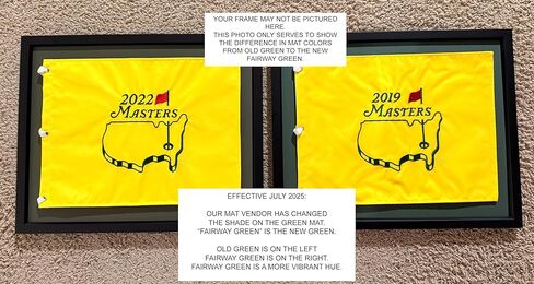 علم الجولف الأسود المضغوط وإطار الصور من Masters 20X22، BLK-001، سجادات جديدة للممر الأخضر (حامل عائم؛ مثالي لأعلام الجولف Master's 13x17 والطباعة الأفقية 5X7؛ العلم غير متضمن) تم تحديثه في يوليو 2025 in Kuwait