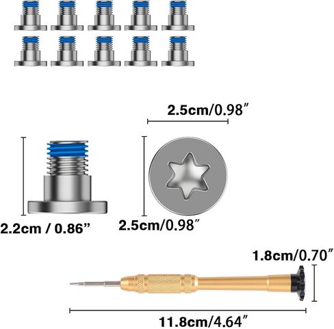 Screw Kit & Screwdriver For Ray-Ban Meta Wayfarer/Skyler/Headliner (Gen 2) and Oakley Meta HSTN Smart Glasses Accessories, Replacement Smart Sunglasses Temple Screws in Kuwait