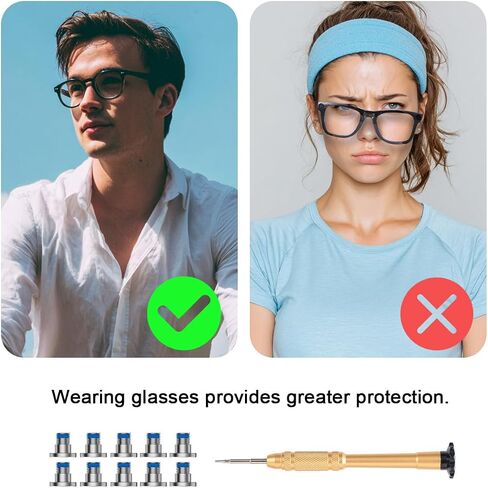 Screw Kit & Screwdriver For Ray-Ban Meta Wayfarer/Skyler/Headliner (Gen 2) and Oakley Meta HSTN Smart Glasses Accessories, Replacement Smart Sunglasses Temple Screws in Kuwait