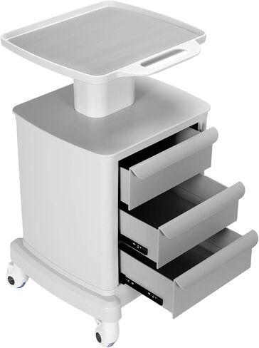 Dental Scanner Cart with 3 Drawers & 4 Wheels & 1 Top Tray Medical Trolley Cart 66 LBS Load for Hospital Clinic Salon Spa Office Bedroom in Kuwait