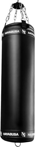 Hayabusa Classic Heavy Bag Pre-Filled Design and Specialized Hanging System - Black, 70lb in Kuwait