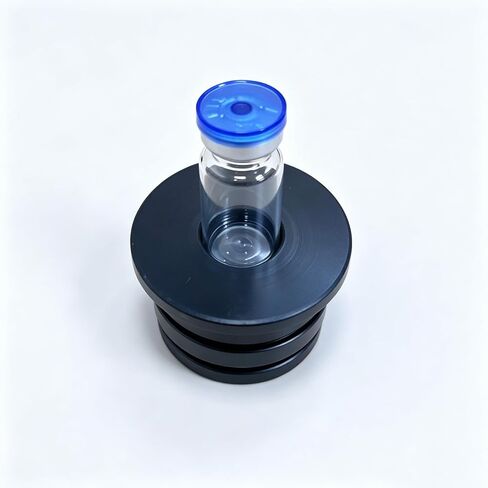 Pneumatic Capping Base for 16-18mm Bottles - Exproof Bottle Rack for Pharmaceutical & Cosmetic Sealing - Precision Equipment for Small Bottles in Kuwait