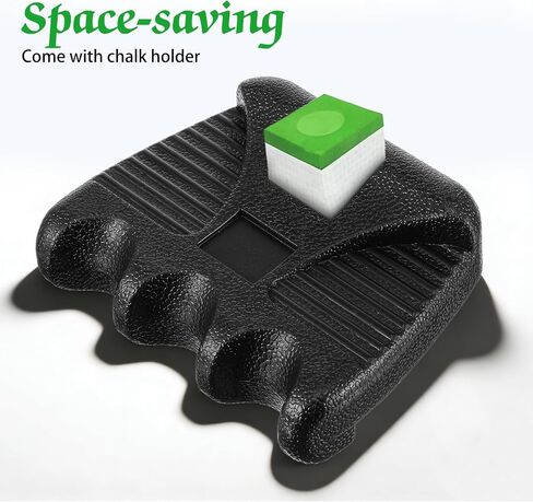 2-Pack 3 Holes Pool Cue Holder Portable Weighted Pool Stick Holders with Chalk Holder Non-Slip Billiard Cue Rest for Table Edge Mini Pvc Billiards Accessories in Kuwait