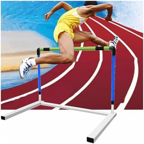 Height Adjustable Hurdles, Pro Track and Field Speed Race Hurdle Blue, 30-42in Height Hurdles Training Equipment for Track, Exercise Adjustable Hurdles for Agility Tr, 76-106cm/30-42in in Kuwait