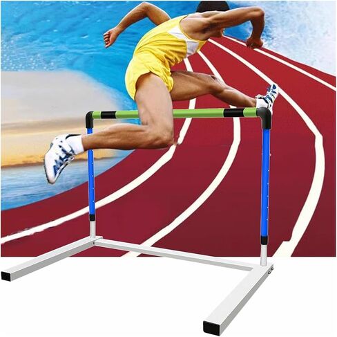 Height Adjustable Hurdles, Pro Track and Field Speed Race Hurdle Blue, 30-42in Height Hurdles Training Equipment for Track, Exercise Adjustable Hurdles for Agility Tr, 76-106cm/30-42in in Kuwait