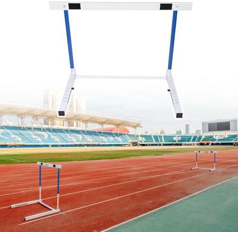 حواجز ارتفاع قابلة للتعديل، حواجز زرقاء للمضمار والميدان، 30 بوصة إلى 42 بوصة حواجز تدريب على الارتفاع قابلة للتعديل، أعمدة خفة الحركة لمعدات التدريب على الحواجز العمرية، أ in Kuwait