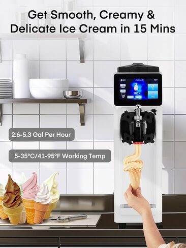 Slushie Machine, Margarita Machine with 5 Presets + Custom Option, Auto-Clean Slushy Machine for Home, No Ice Needed, 12 Hours Freshness, Frozen Drink Maker for Spiked Slushies Frappés and More in Saudi Arabia