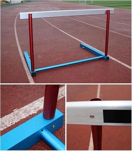 Height Adjustable Hurdles, Aluminium Agility Speed Hurdles 5 Adjustable Height, Detachable Track and Field Workout Hurdles, Outdoor Training Equipment Obstacles, A in Kuwait