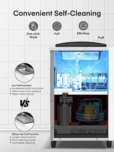 Slushie Machine, Margarita Machine with 5 Presets + Custom Option, Auto-Clean Slushy Machine for Home, No Ice Needed, 12 Hours Freshness, Frozen Drink Maker for Spiked Slushies Frappés and More in Saudi Arabia