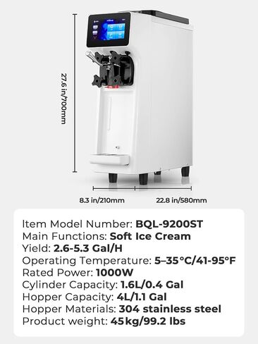 Slushie Machine, Margarita Machine with 5 Presets + Custom Option, Auto-Clean Slushy Machine for Home, No Ice Needed, 12 Hours Freshness, Frozen Drink Maker for Spiked Slushies Frappés and More in Saudi Arabia