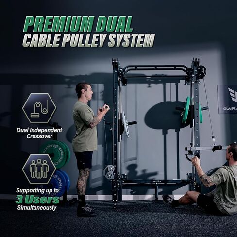 حامل طاقة قابل للطي F35 من MAJOR FITNESS، صالة ألعاب رياضية منزلية 4 في 1 مع نظام بكرة الكابل، وقضيب سحب متعدد القبضات، ولغم أرضي، وأكثر من 80 تمرينًا، معدات رياضية موفرة للمساحة، سهلة الطي للمساحات الصغيرة in Kuwait