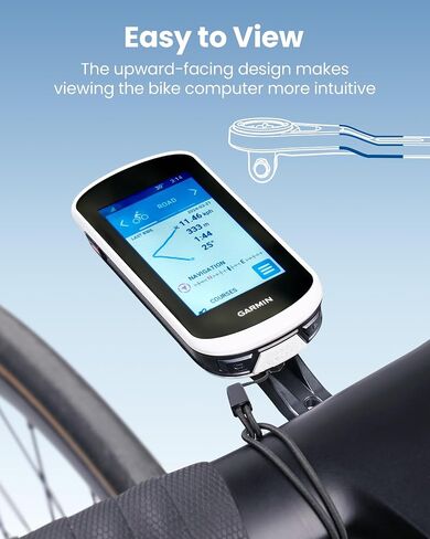 حامل أمامي Ravemen AOM06 لمقود Aero المتكامل، متوافق مع أجهزة كمبيوتر Garmin وWahoo وBryton Bike | نايلون | 150 ملم | 16.7 درجة للأعلى in Kuwait
