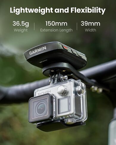 حامل أمامي Ravemen AOM06 لمقود Aero المتكامل، متوافق مع أجهزة كمبيوتر Garmin وWahoo وBryton Bike | نايلون | 150 ملم | 16.7 درجة للأعلى in Kuwait
