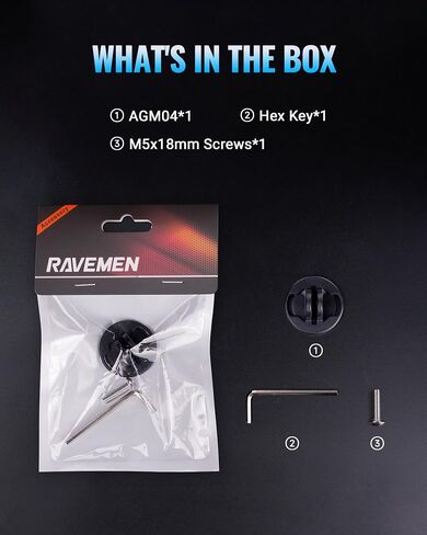 Ravemen AGM04 حامل محول أسفل لأضواء الدراجة FR500/300/160 in Kuwait