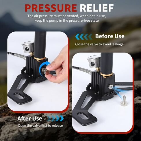Garvee 4-Stage PCP Hand Pump, 30MPa/4500PSI High Pressure Hand Pump, PCP Air Pump with Oil-Water Filter for PCP Air Rifles, HPA Tanks, Paintball Guns & Tire Inflation in Kuwait