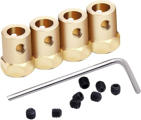 Lfang-DIY Motor 3mm 4mm 5mm 6mm 7mm DC Motor Flexible Coupling Coupler Connector for Car Wheels Tires Shaft, high transmission efficiency(5mm 1Pcs) in Kuwait