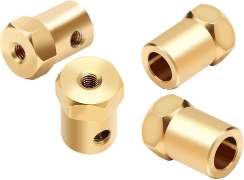 Lfang-DIY Motor 3mm 4mm 5mm 6mm 7mm DC Motor Flexible Coupling Coupler Connector for Car Wheels Tires Shaft, high transmission efficiency(5mm 1Pcs) in Kuwait
