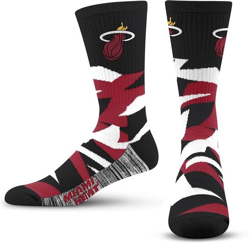 For Bare Feet - Officially Licensed NBA Shattered Team Color Crew Socks Men's Medium 6-11 in Kuwait