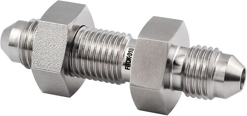 316 حاجز من الفولاذ المقاوم للصدأ Union 1/2 "ذكر JIC 37 درجة مضيئة داش حجم 8، 4500 رطل لكل بوصة مربعة، SS-BU-AN8 in Kuwait