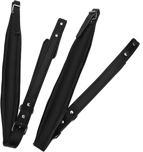 Accordion Straps, 1Pair PU Leather Accordion Shoulder Harness Belt with Adjustable Buckles for 16-120 Bass Accordion in Kuwait