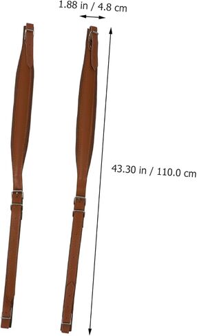 Vaguelly 2pcs Chic Accordion Belt Adjustable Straps Padded Comfort for String Instruments Easy to Wash Carry in Kuwait
