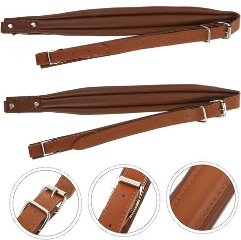 Vaguelly 2pcs Chic Accordion Belt Adjustable Straps Padded Comfort for String Instruments Easy to Wash Carry in Kuwait