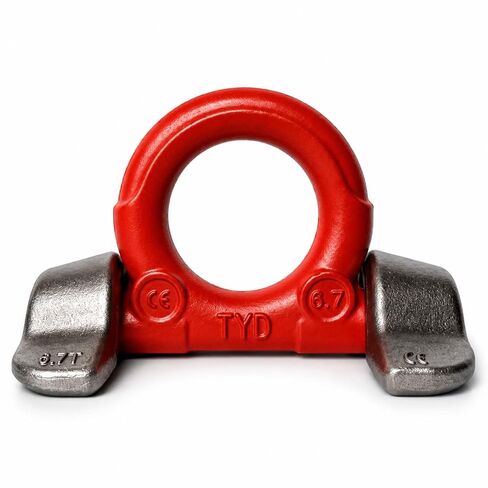 G80 Weld-On Lifting Point, Forged Alloy Steel Lifting Eye with Double Weld-On Pads for Tractor Bucket, Excavator, Forklift and Tow Truck Crane Rigging (6.7T/13400LBS) in Kuwait