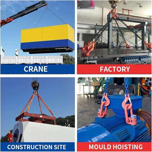 Manual Hoist 3T Chain Block with Hook 2M Lift 4PCSChain Pulley Portable Lifting Tools Ideal for Worhop and Construct Use in Kuwait