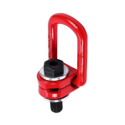 G80 Forged Alloy Steel Universal Swivel Hoist Ring,4X Safety Factor, Side & Straight Pullable, 360° Rotation Under Load, Internal Ball Bearings, for Heavy Industrial (M36x54) in Kuwait