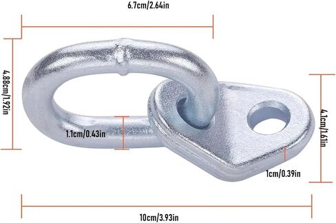 Asixxsix 5500 lb Engine Lifting Bracket Set, Stainless Steel Hoist Rings for Load Levelers, Lifting Slings, Compatible with 1/2 in Bolts, Engine Support Bar for Repair in Kuwait