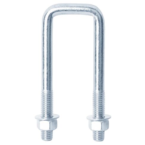 6 PCS 1-1/2" Wide Square U-Bolt, 1/2" x 1-5/8" x 5" Square Boat Trailer U Bolts Clamp, Electro-Galvanized in Kuwait