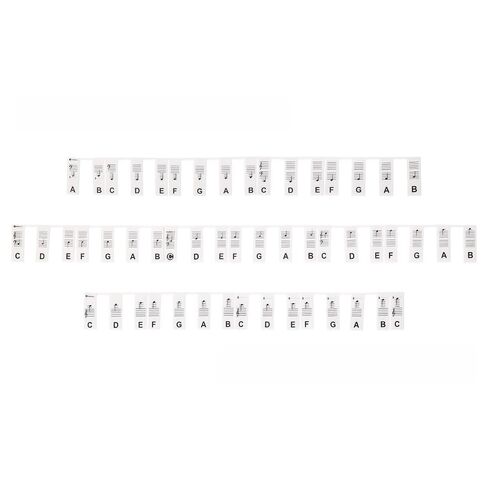 Piano Keyboard Note Labels, 88-Key Full Size Removable Silicone Learning Guide(Classic Black) in Kuwait