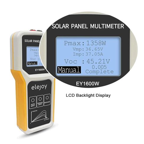 LCD لوحة كهروضوئية المتعدد 12-60 فولت 60AMax 1600 واط السيارات/دليل MPPT تستر MPPT لوحة طاقة شمسية أداة اختبار الجهد in Kuwait