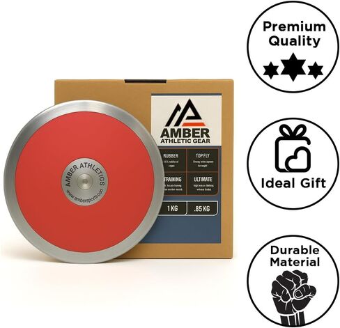 Amber Athletic Gear 70% Rim Weigh Discus Galvanized Steel Rim, Sturdy ABS Plates, Balanced Design in Kuwait
