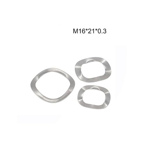 Wave Spring Washer, 20PCS 304 Stainless Stee Three Wave Crest Type Spring Washer M16*21 * 0.3 Crinkle Washers in Kuwait